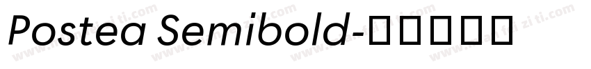 Postea Semibold字体转换